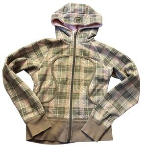 Lululemon plaid jacket beautiful pink plush inside